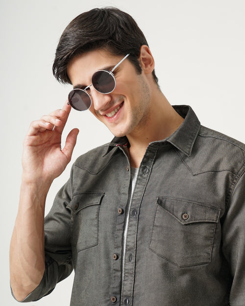 Men's Solid Casual Shirt