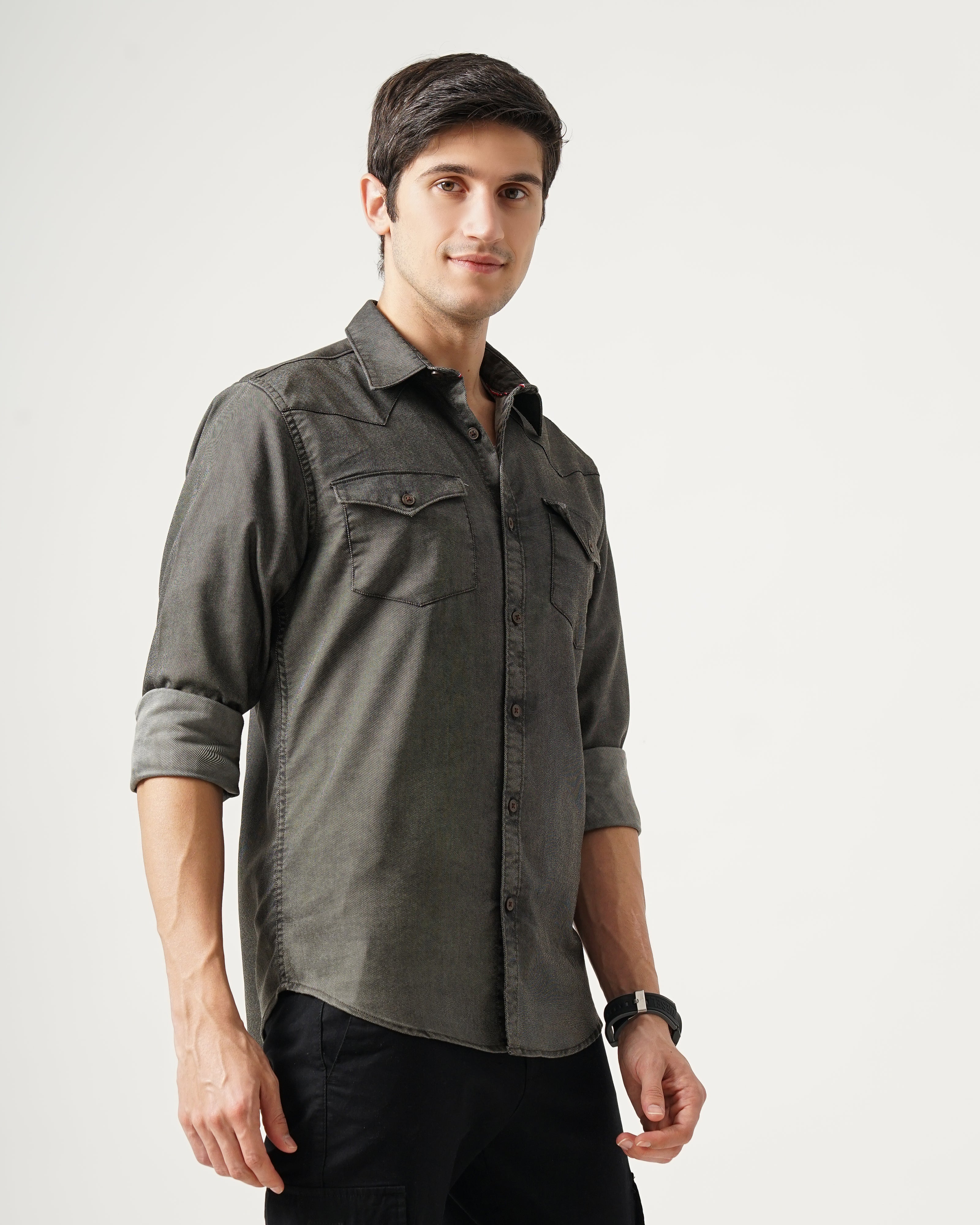 Men's Solid Casual Shirt
