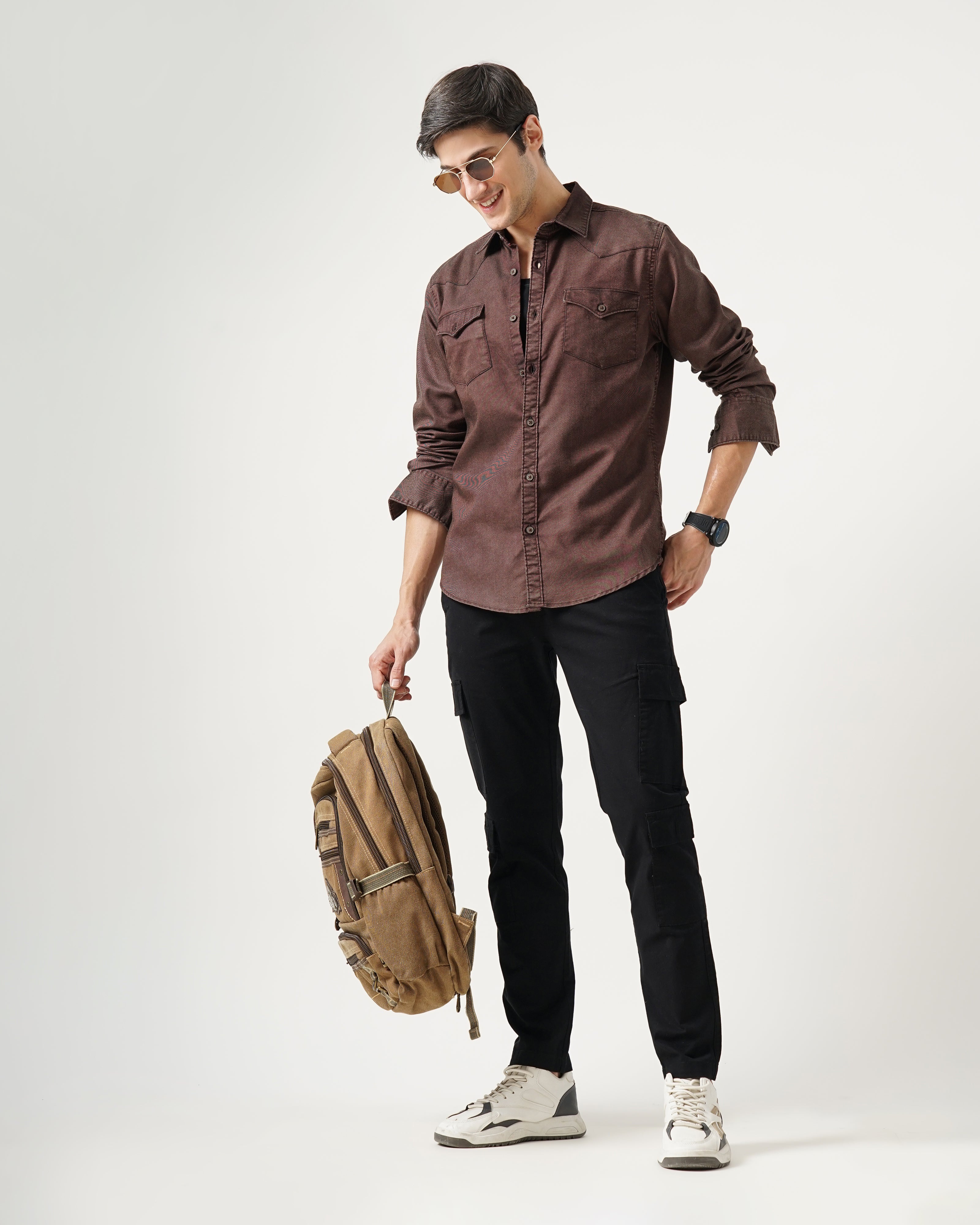 Men's Solid Casual Shirt
