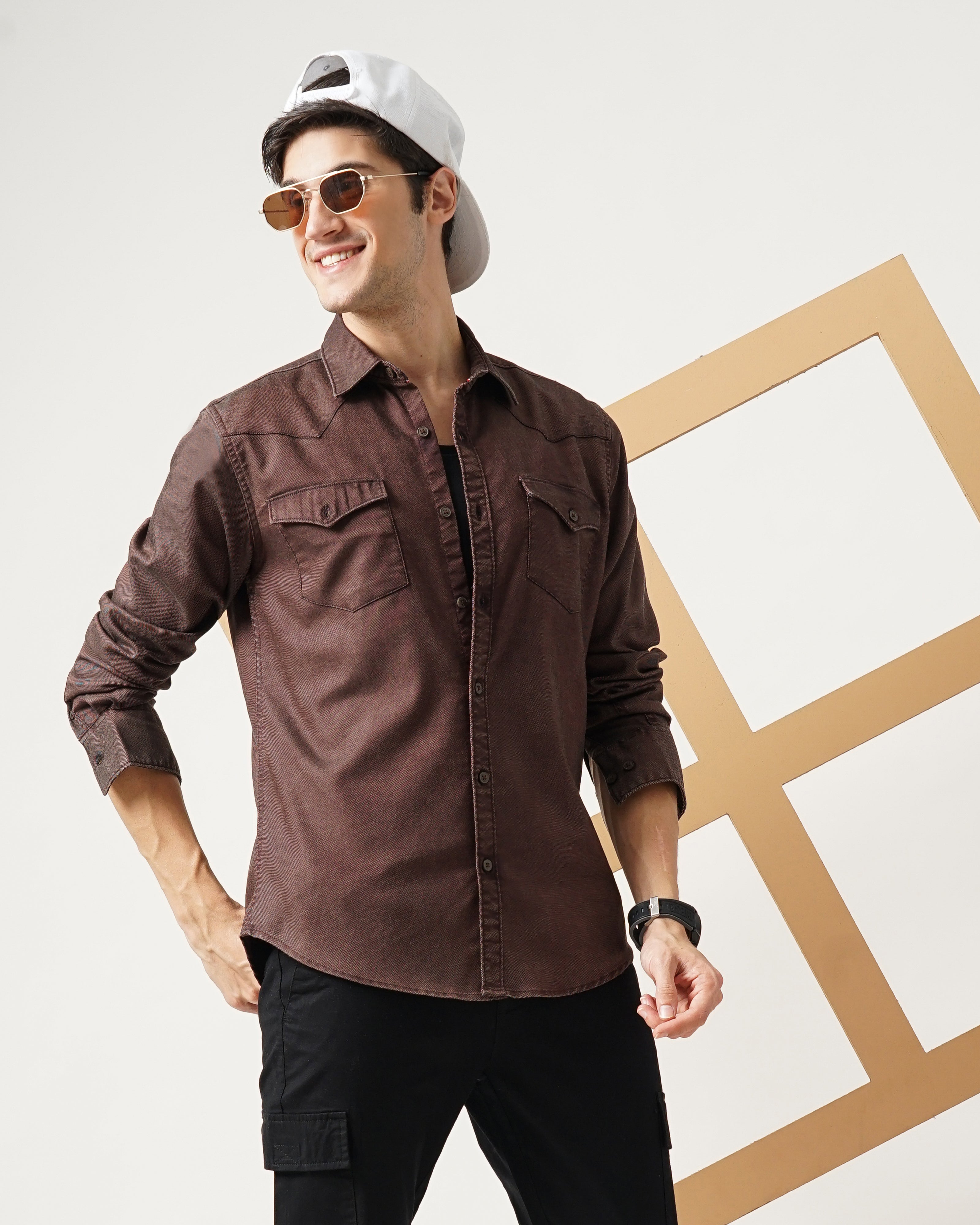 Men's Solid Casual Shirt