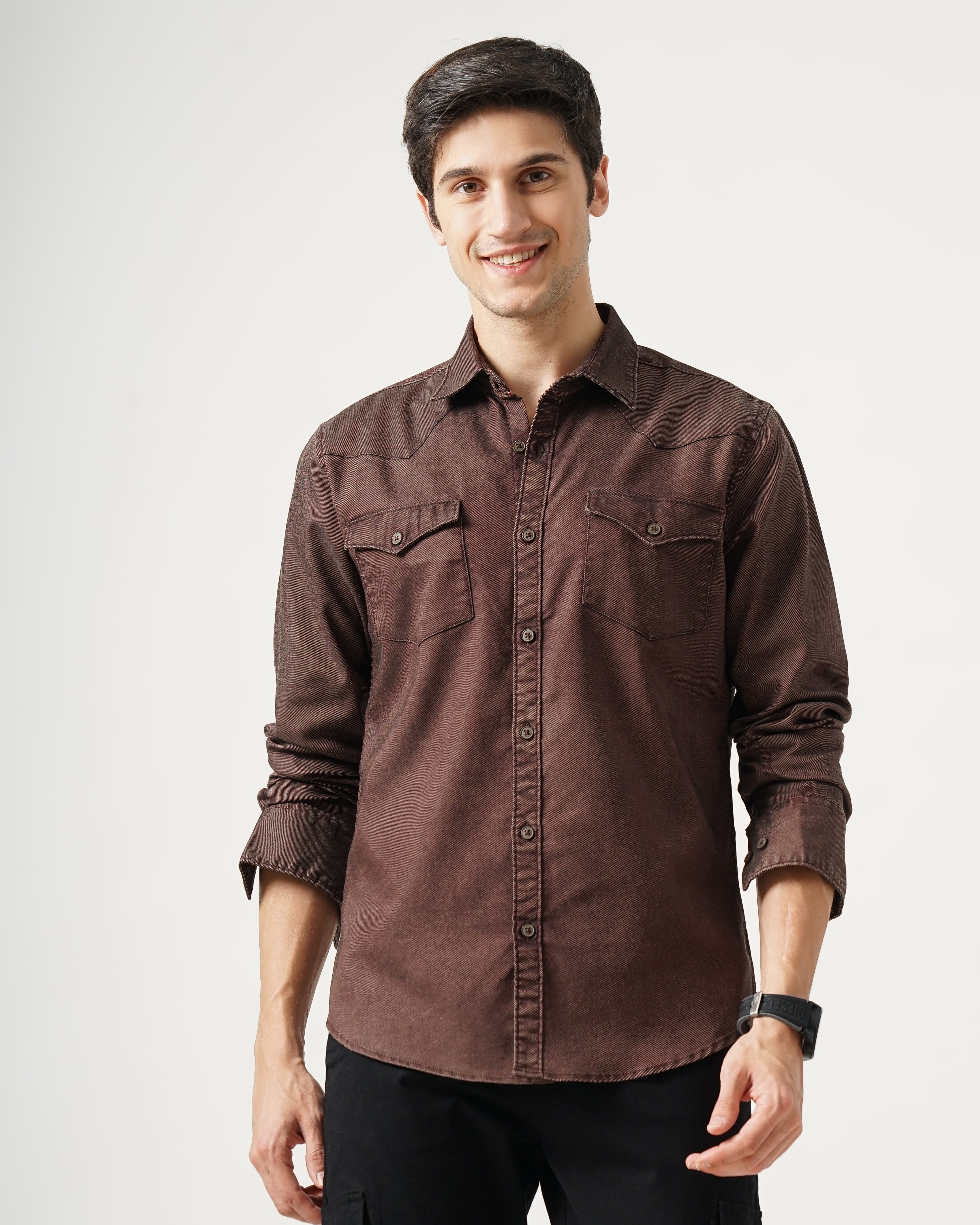 Men's Solid Casual Shirt