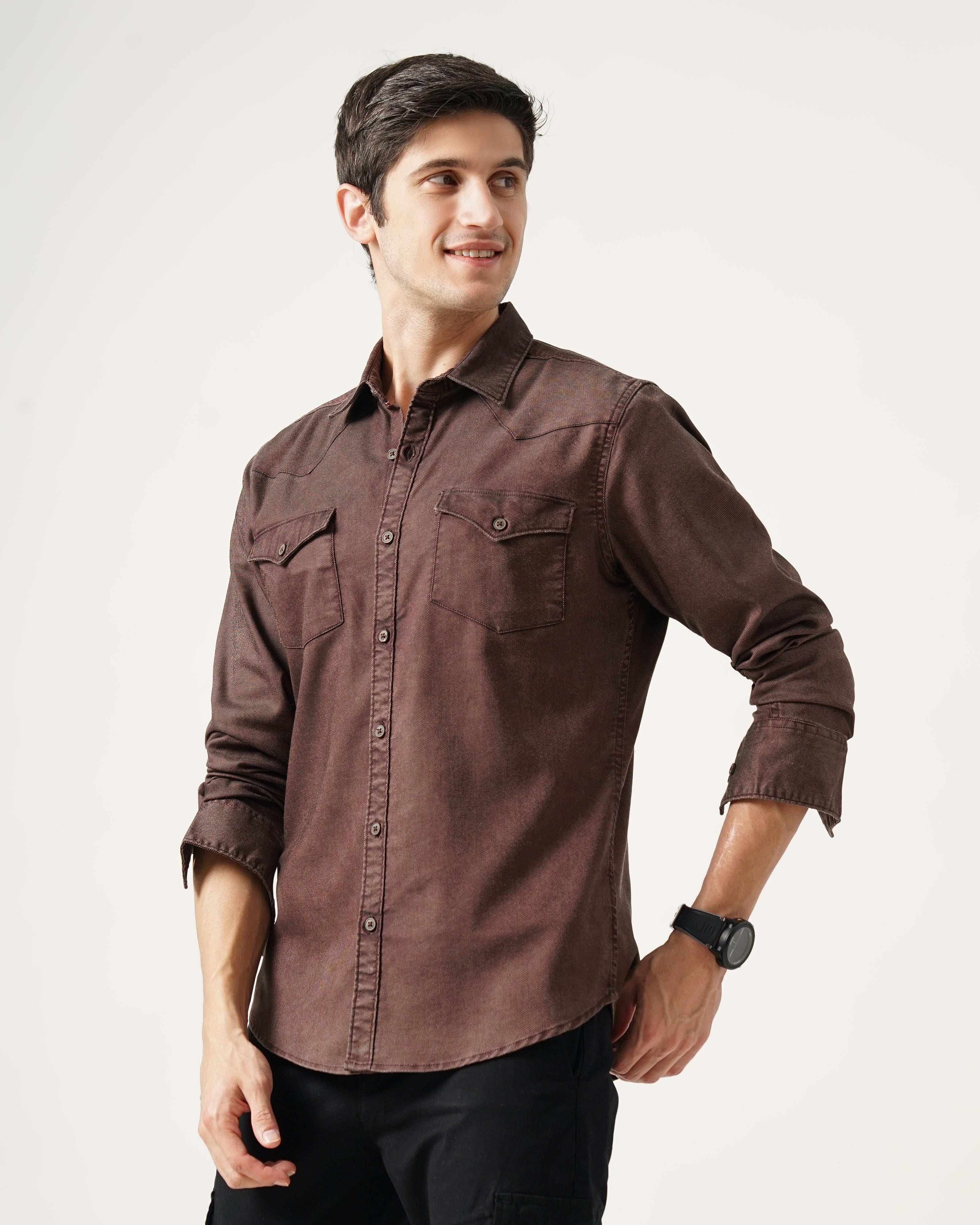 Men's Solid Casual Shirt