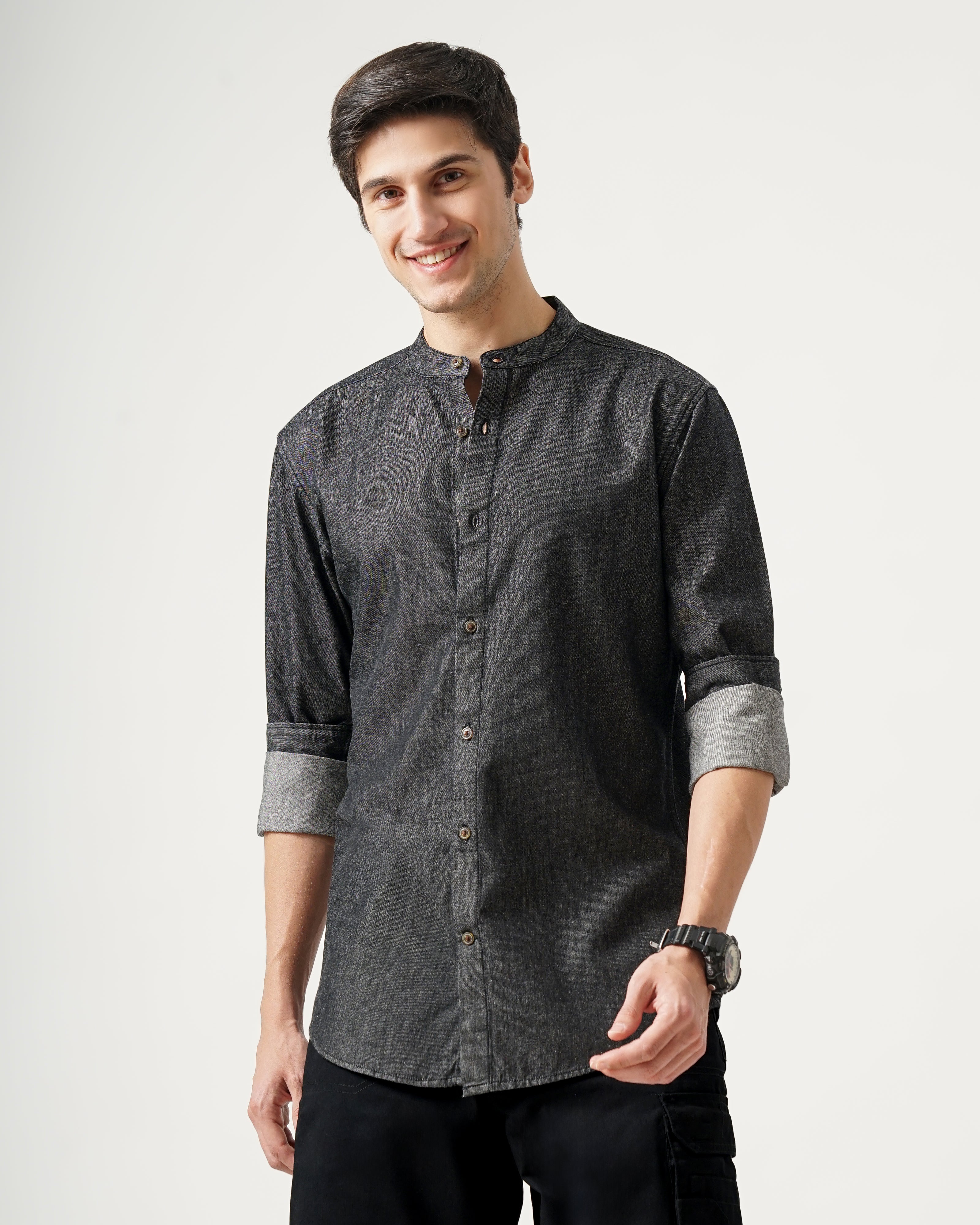 men's denim shirt
