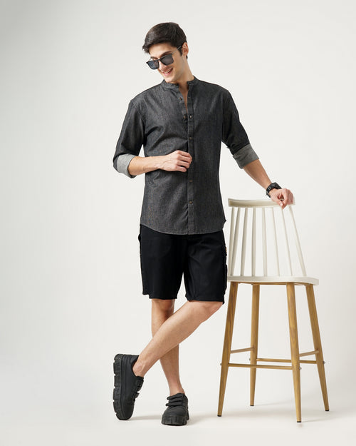 men's denim shirt