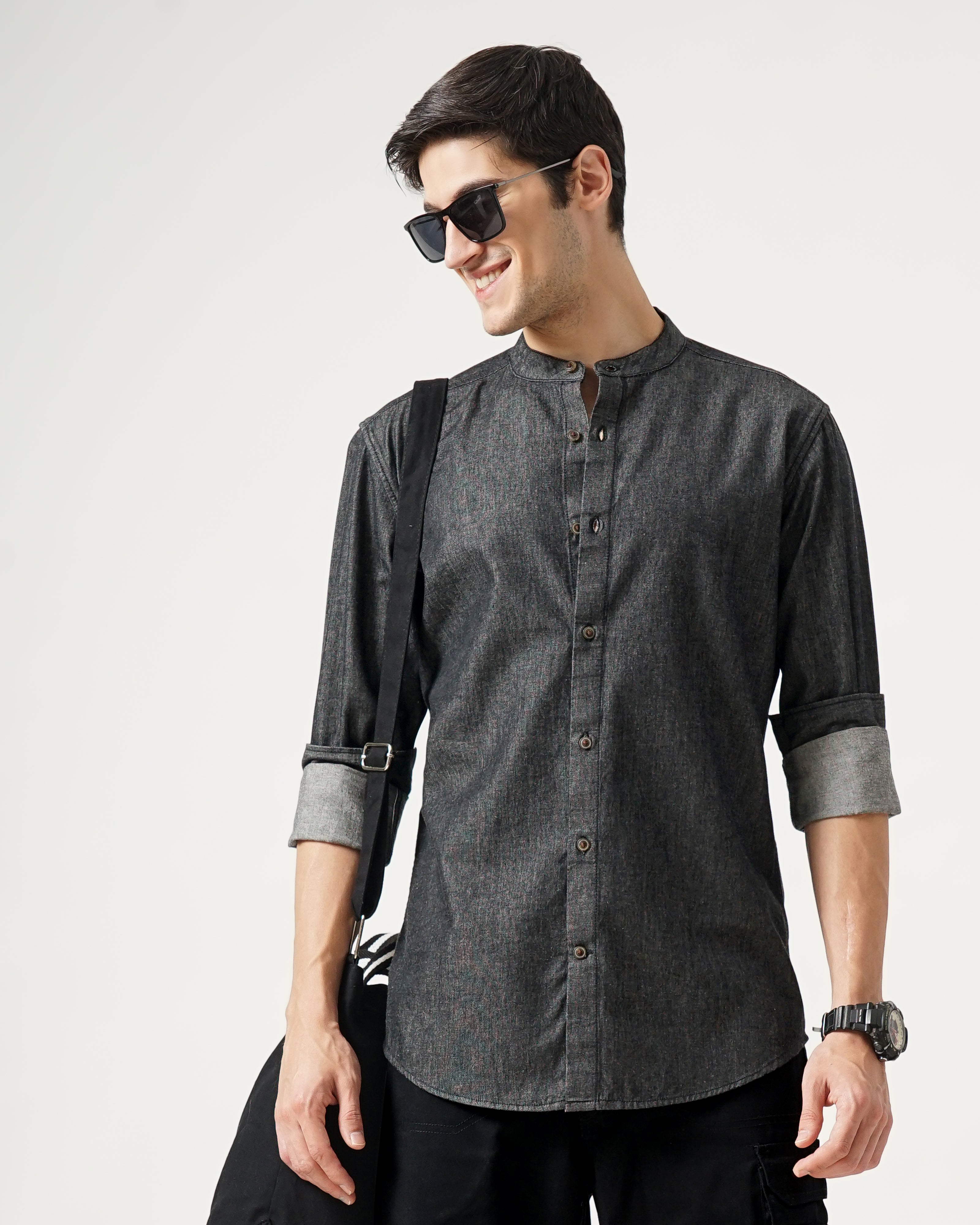 men's denim shirt