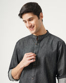 men's denim shirt