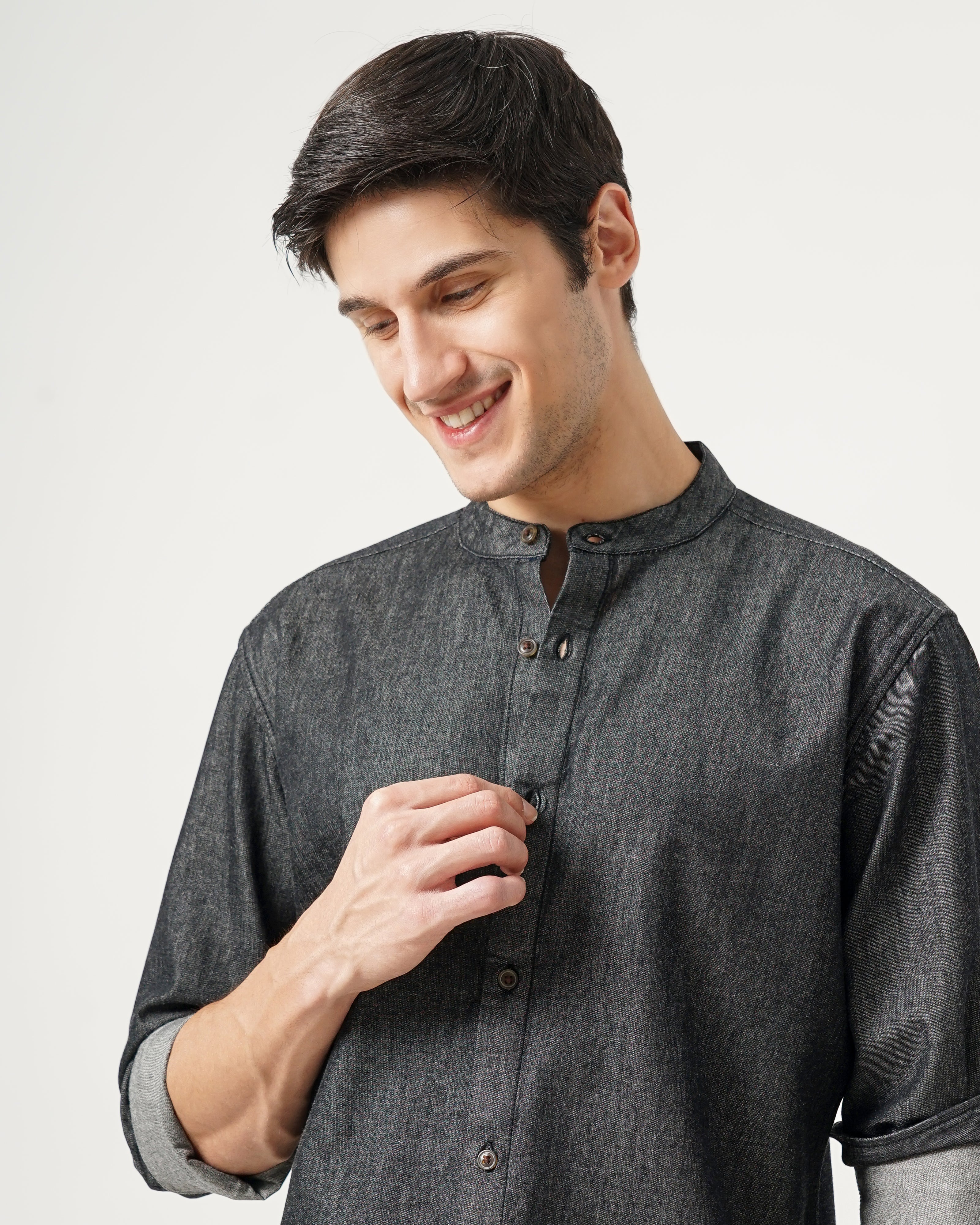 men's denim shirt