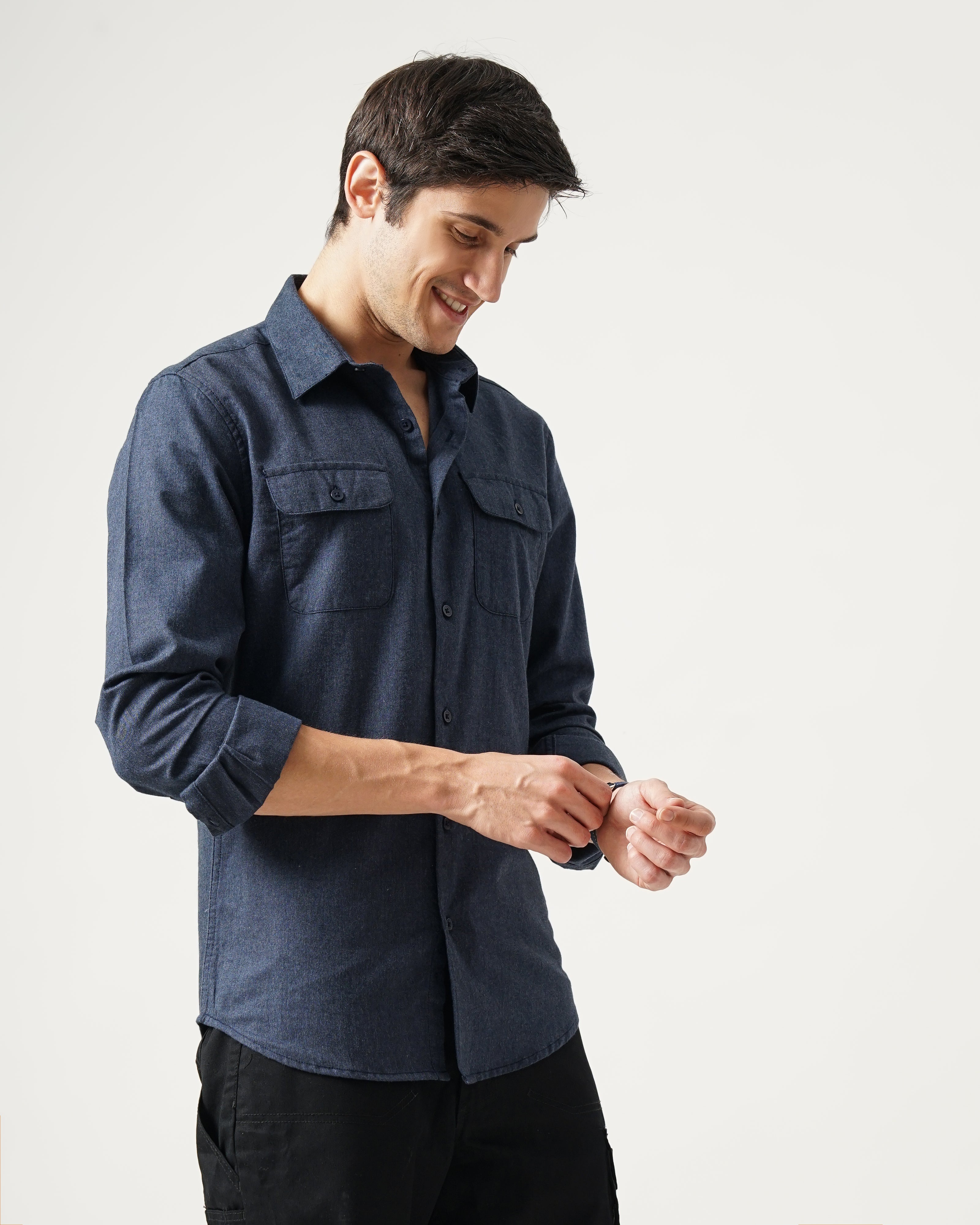 Men's Solid Casual Shirt