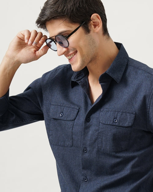Men's Solid Casual Shirt