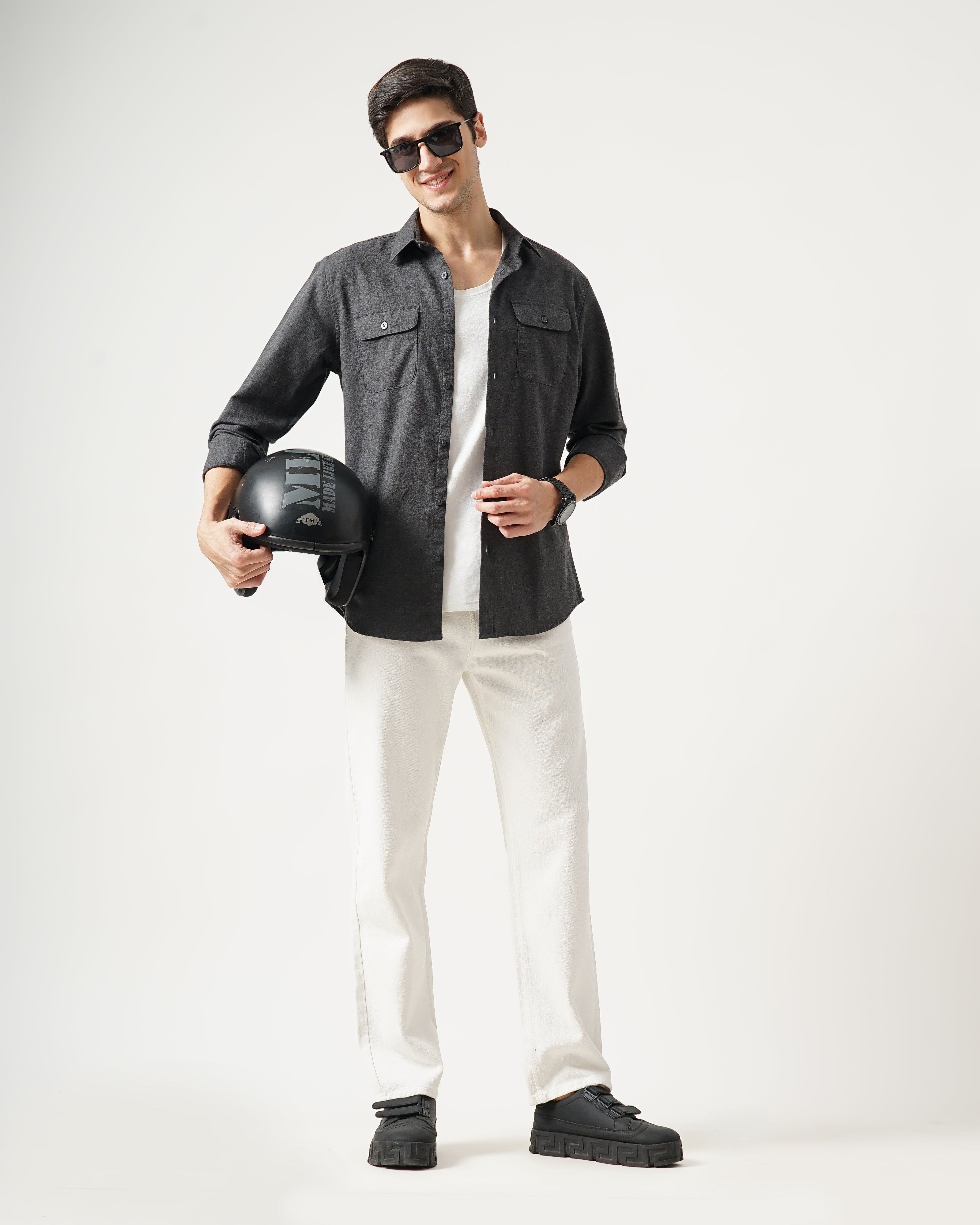 Men's Solid Casual Shirt