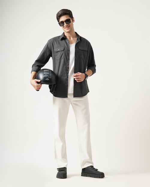 Men's Solid Casual Shirt