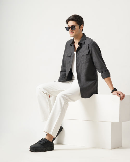 Men's Solid Casual Shirt
