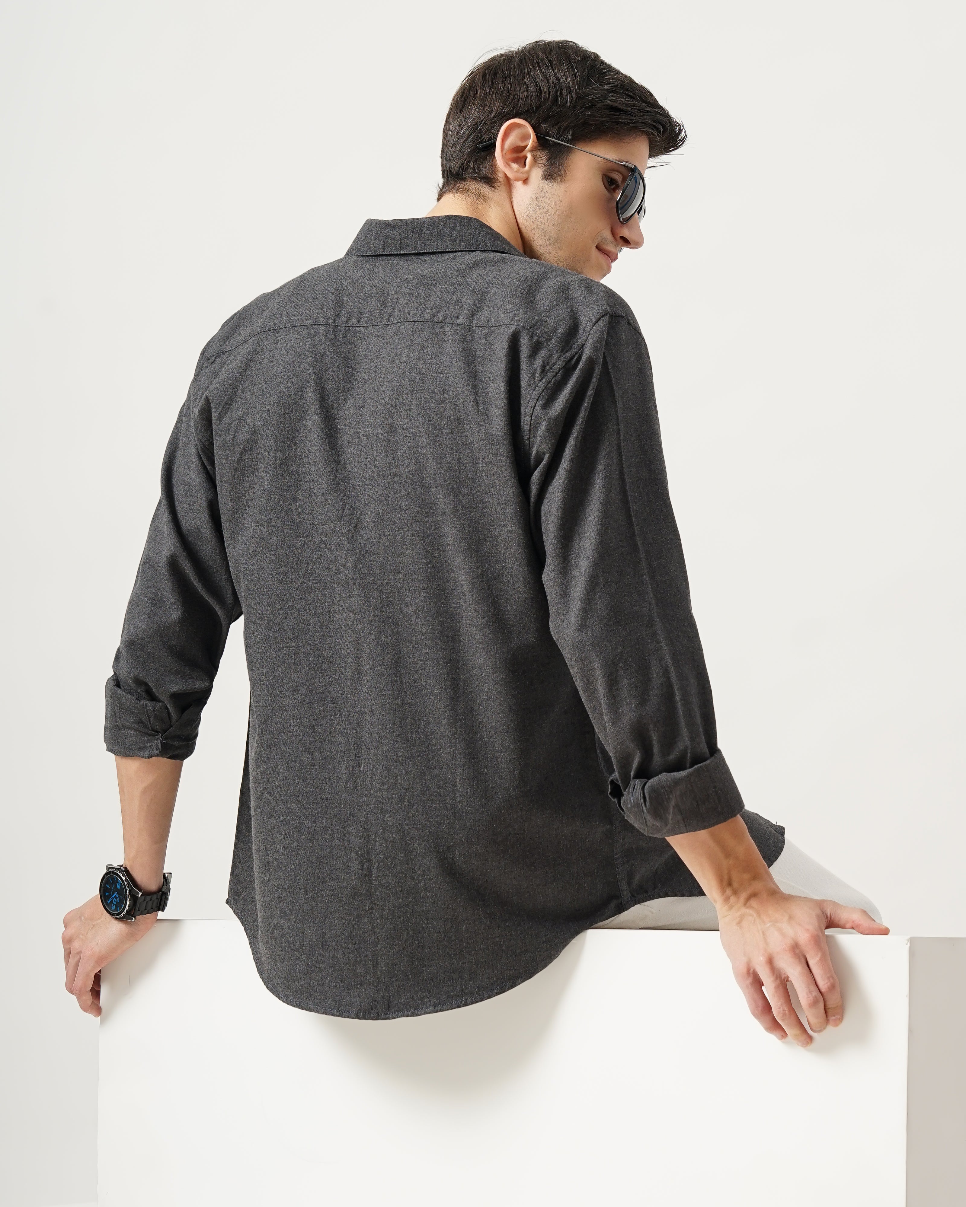 Men's Solid Casual Shirt