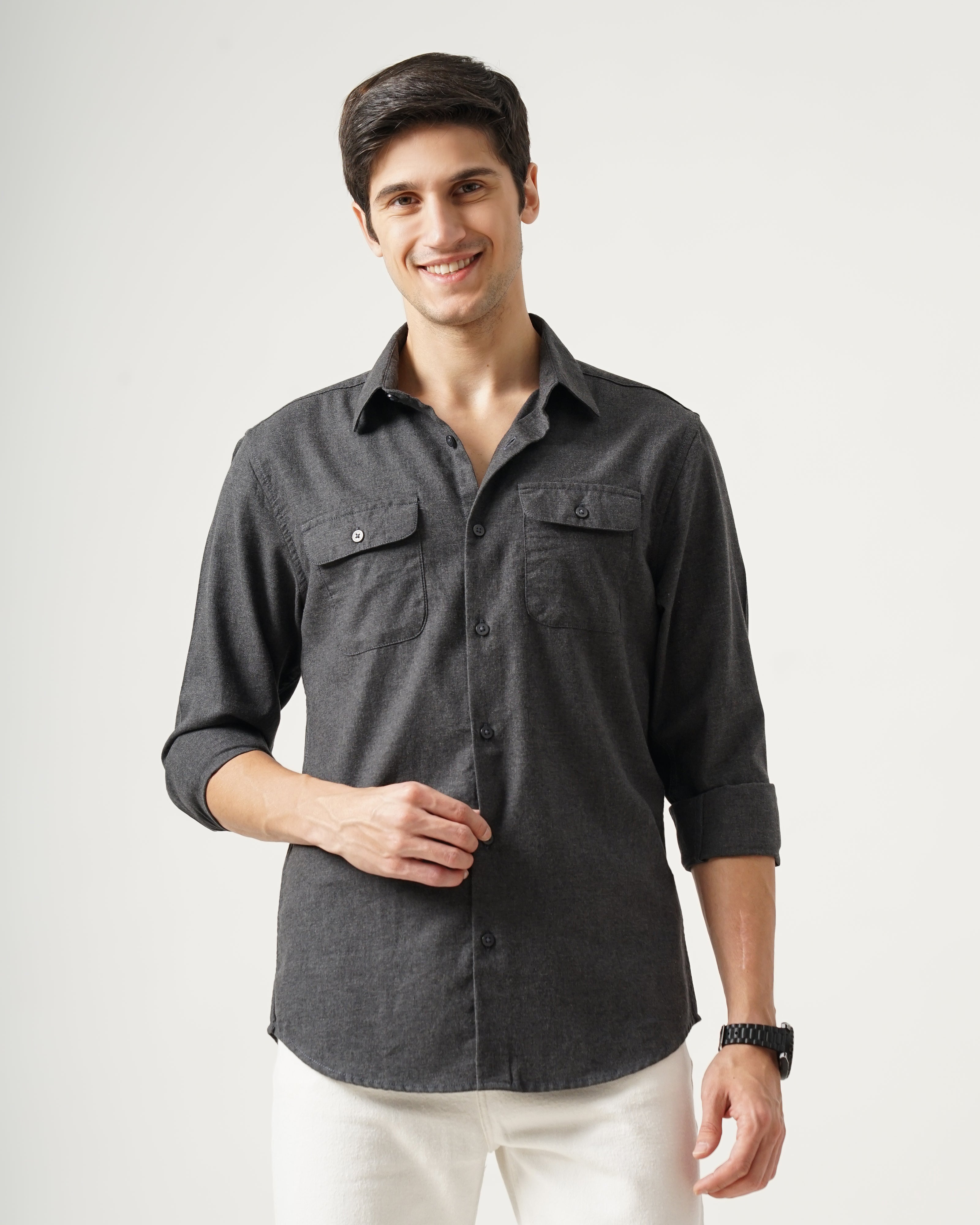 Men's Solid Casual Shirt