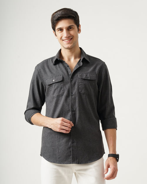 Men's Solid Casual Shirt