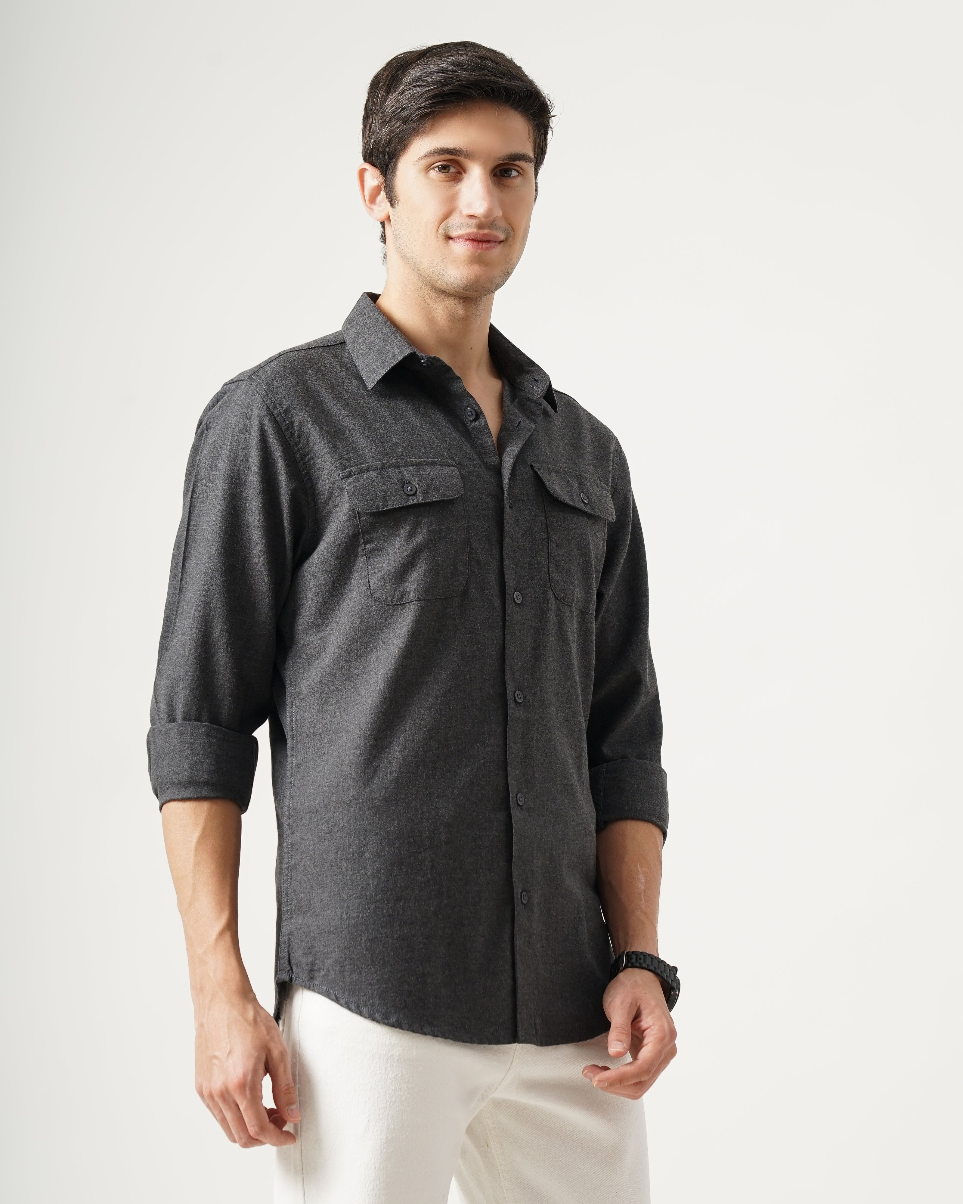 Men's Solid Casual Shirt