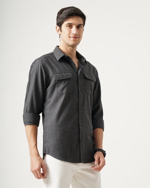 Men's Solid Casual Shirt