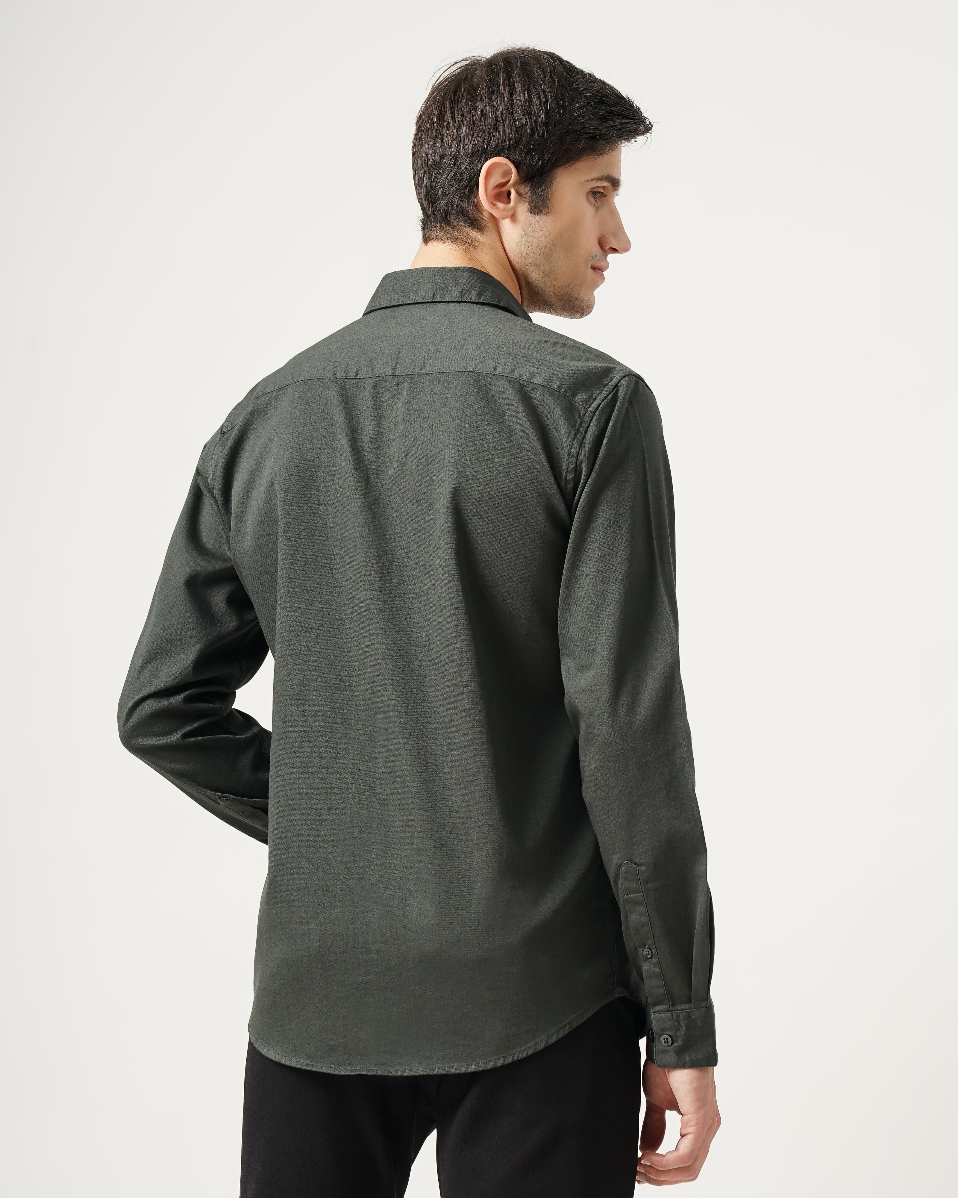 Men's Solid Casual Shirt