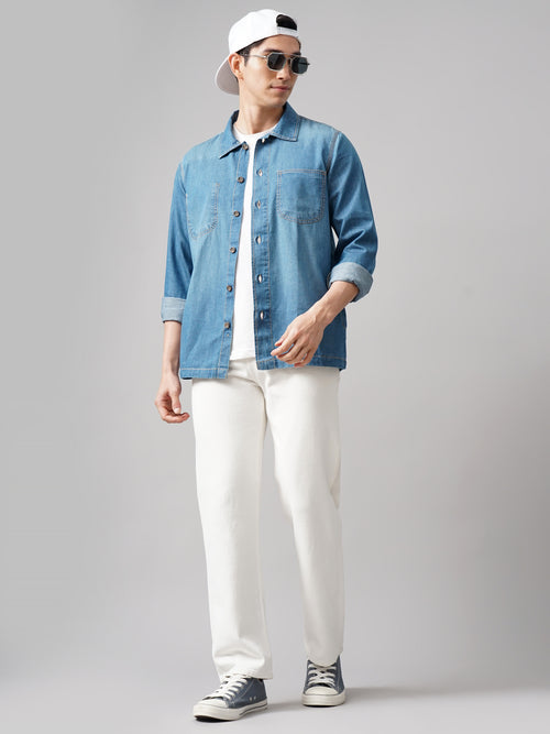 Denim Over Shirt