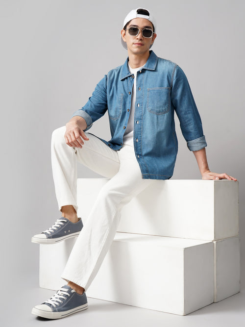 Denim Over Shirt