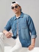 Denim Over Shirt