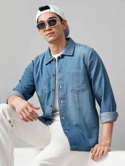 Denim Over Shirt