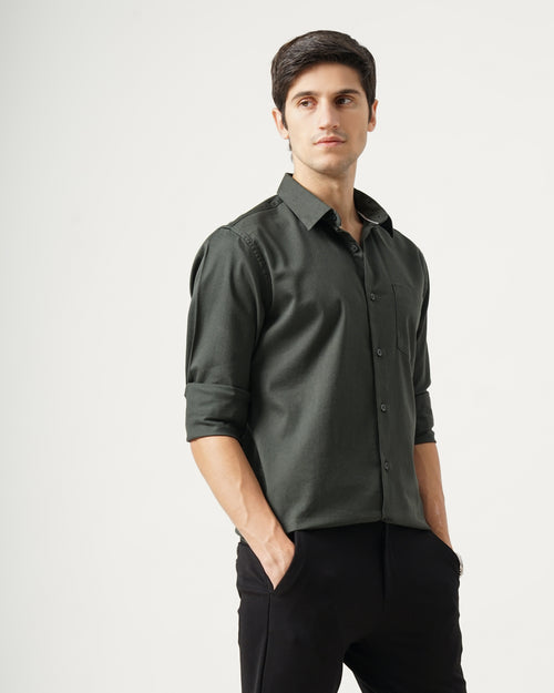 Men's Solid Casual Shirt