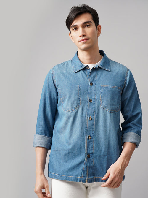 Denim Over Shirt