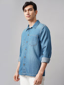 Denim Over Shirt
