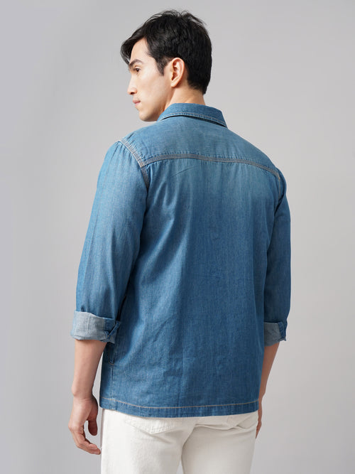 Denim Over Shirt