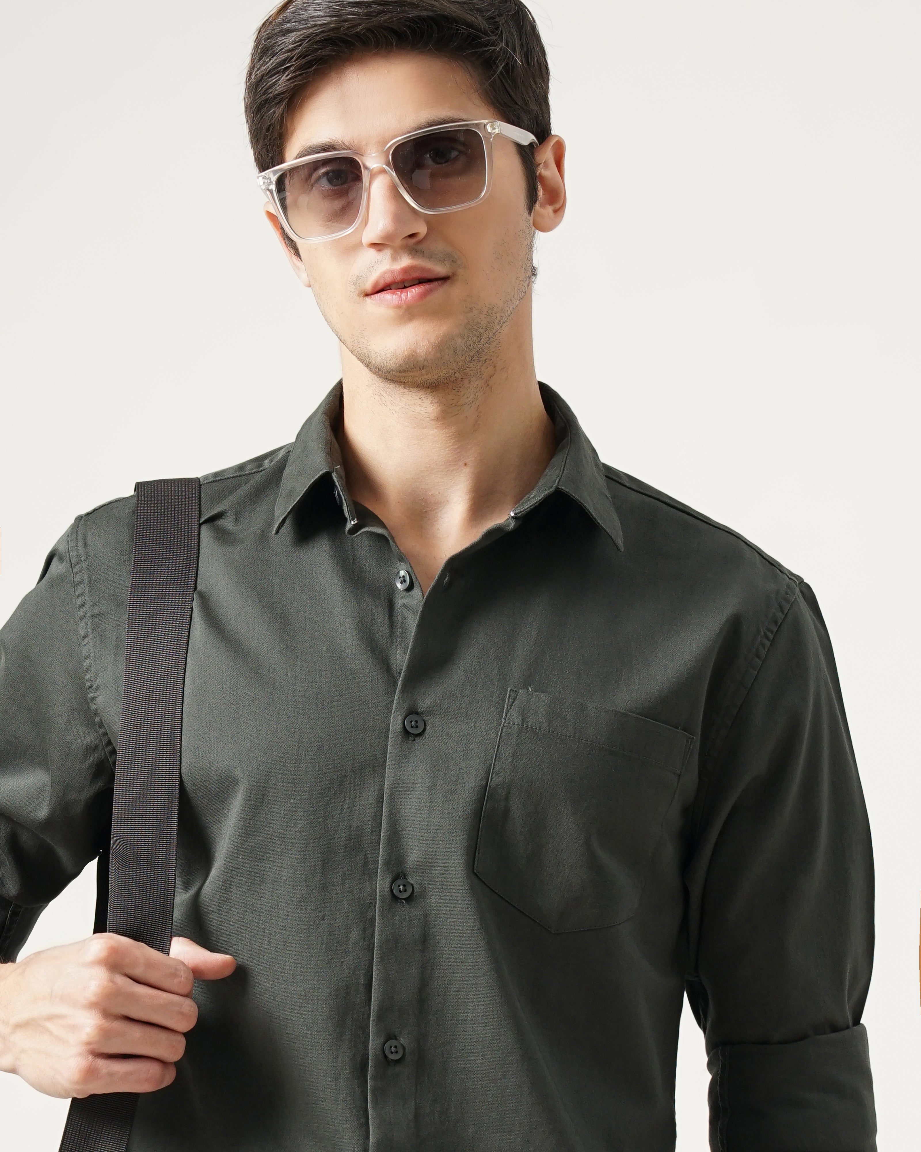 Men's Solid Casual Shirt