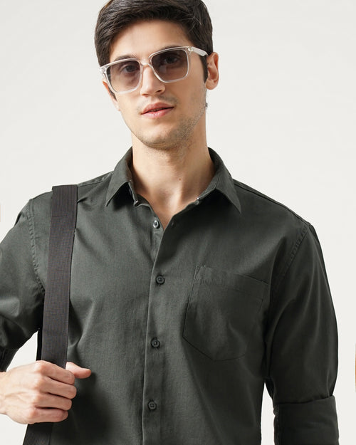 Men's Solid Casual Shirt