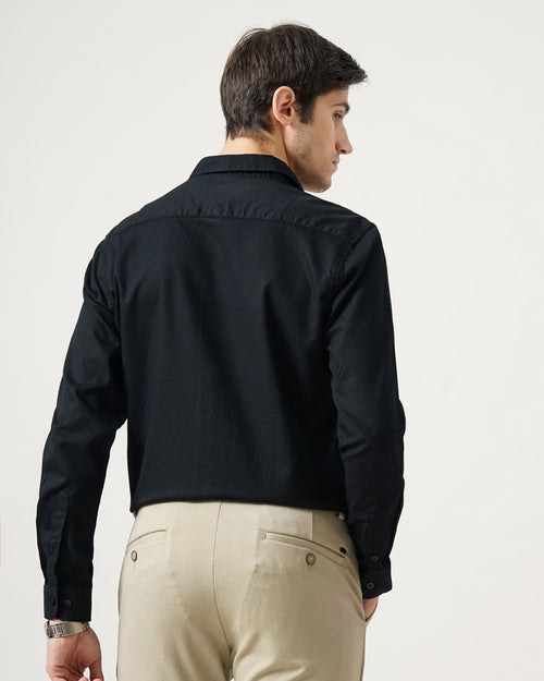 men's Self design Shirt