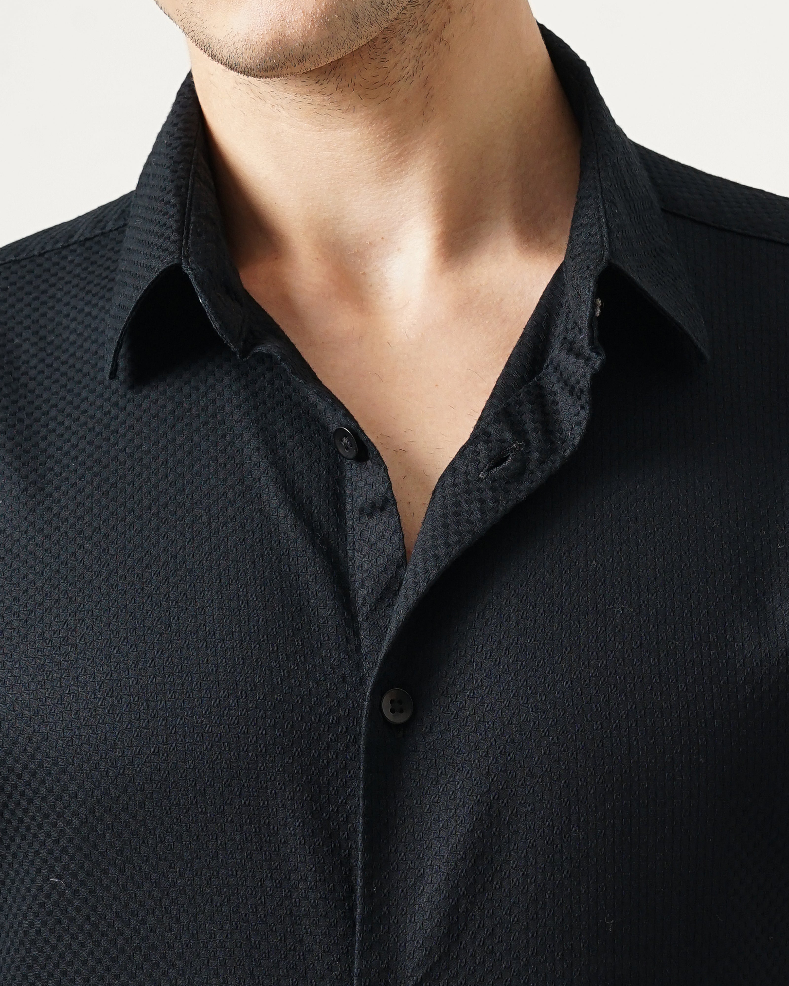 men's Self design Shirt