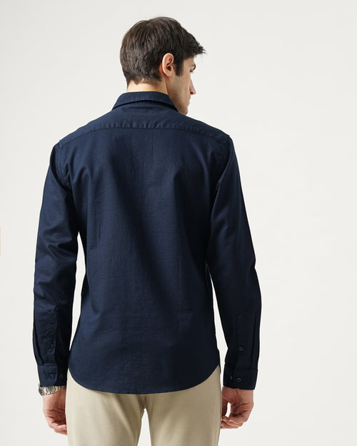 men's Self design Shirt