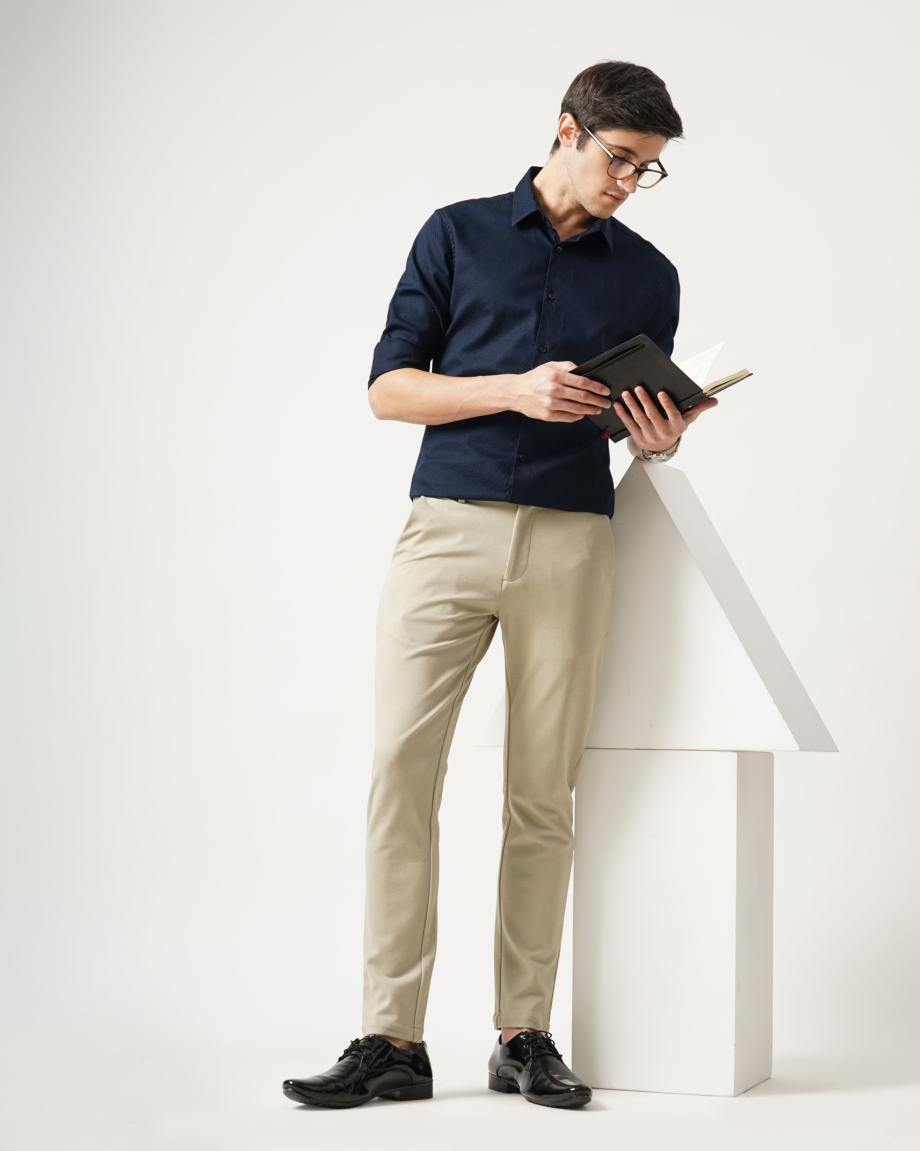 men's Self design Shirt