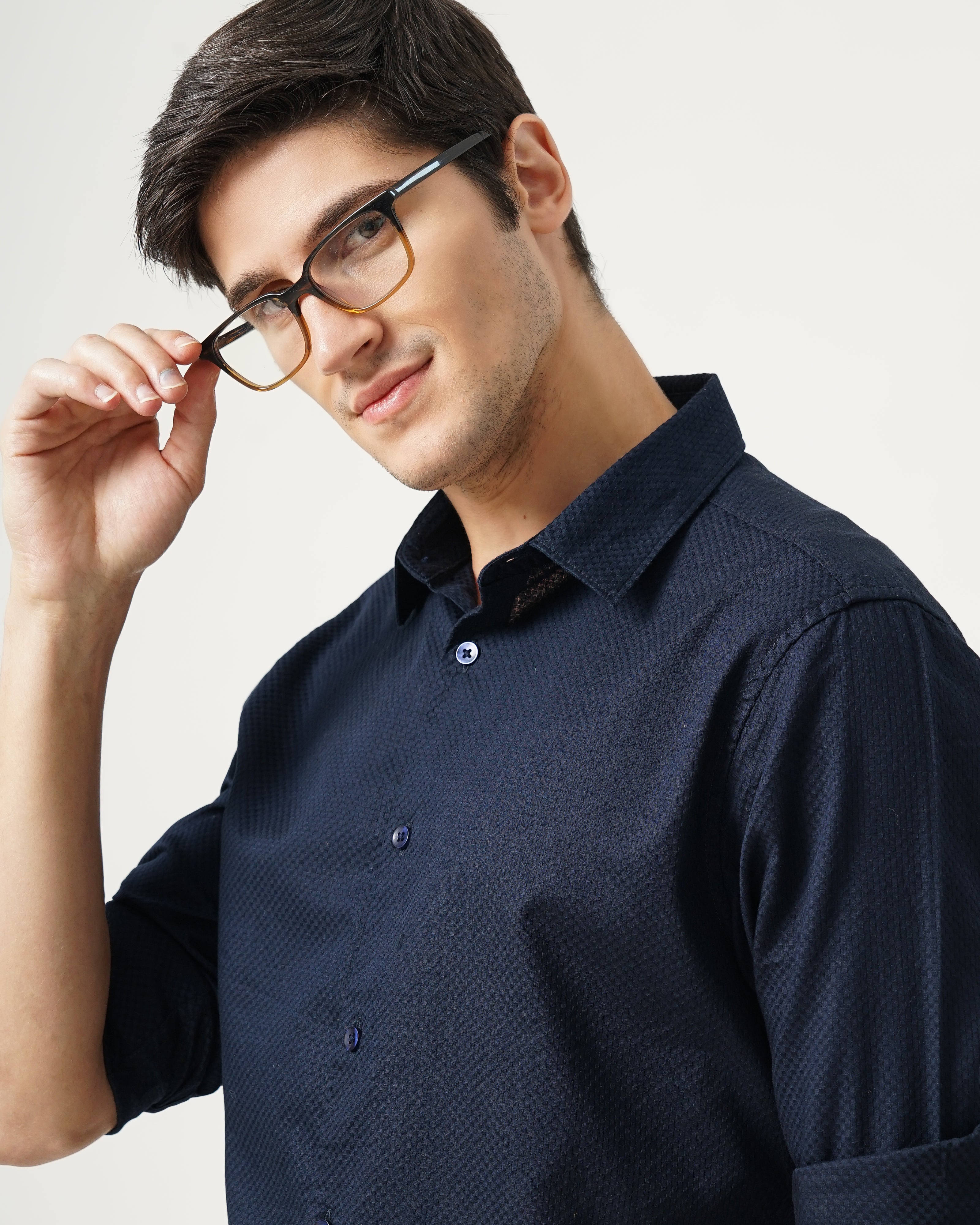 men's Self design Shirt