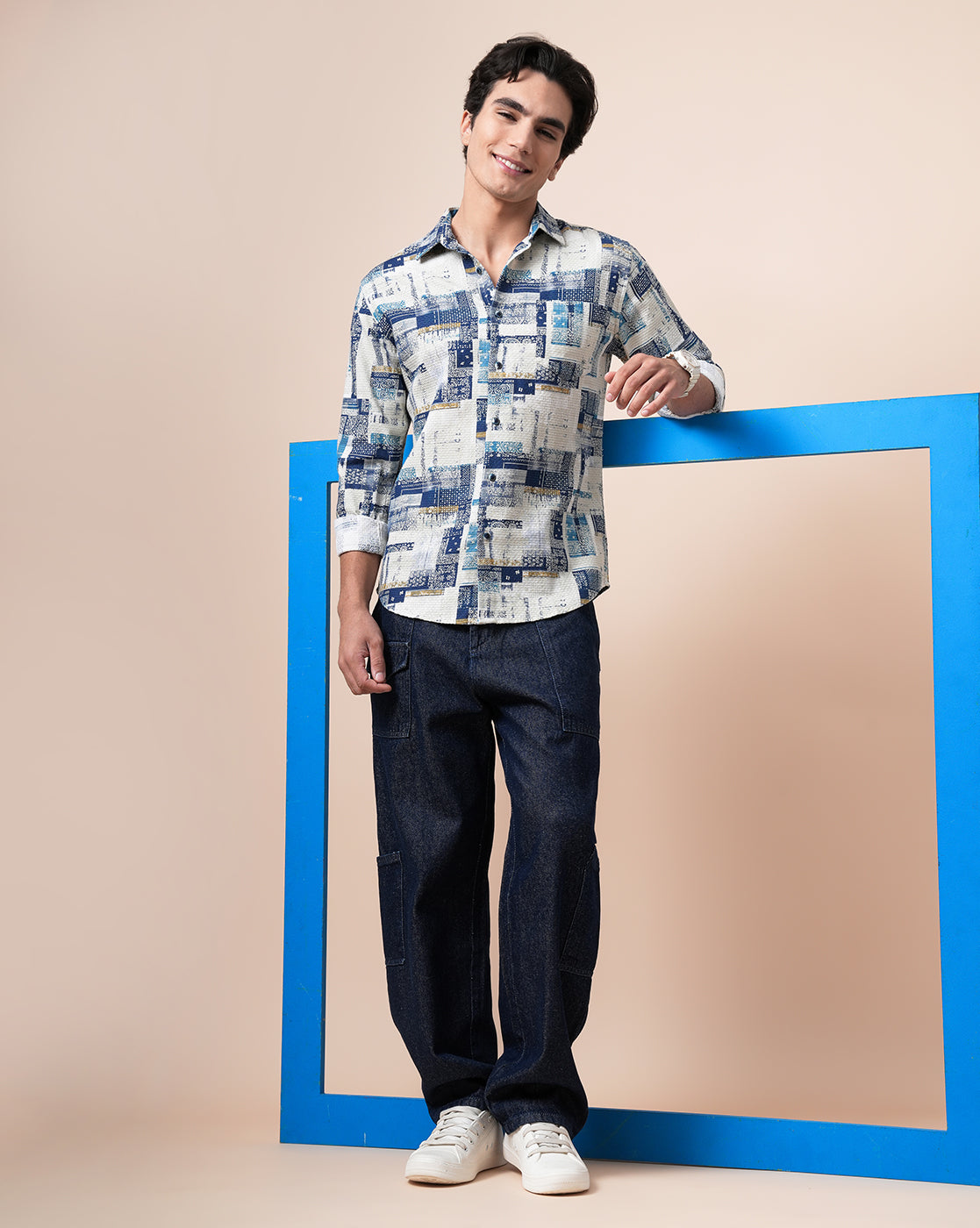 ABSTRACT PRINT  SHIRT