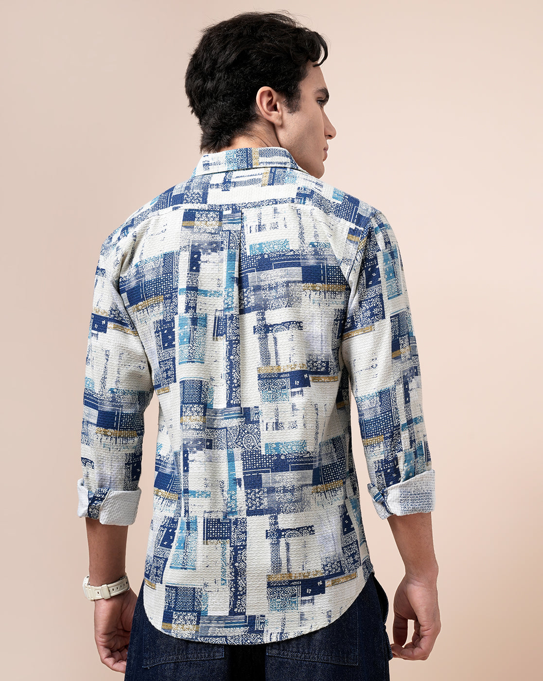 ABSTRACT PRINT  SHIRT