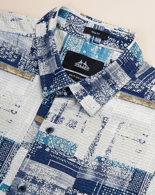 ABSTRACT PRINT  SHIRT