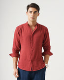 men's self design shirt