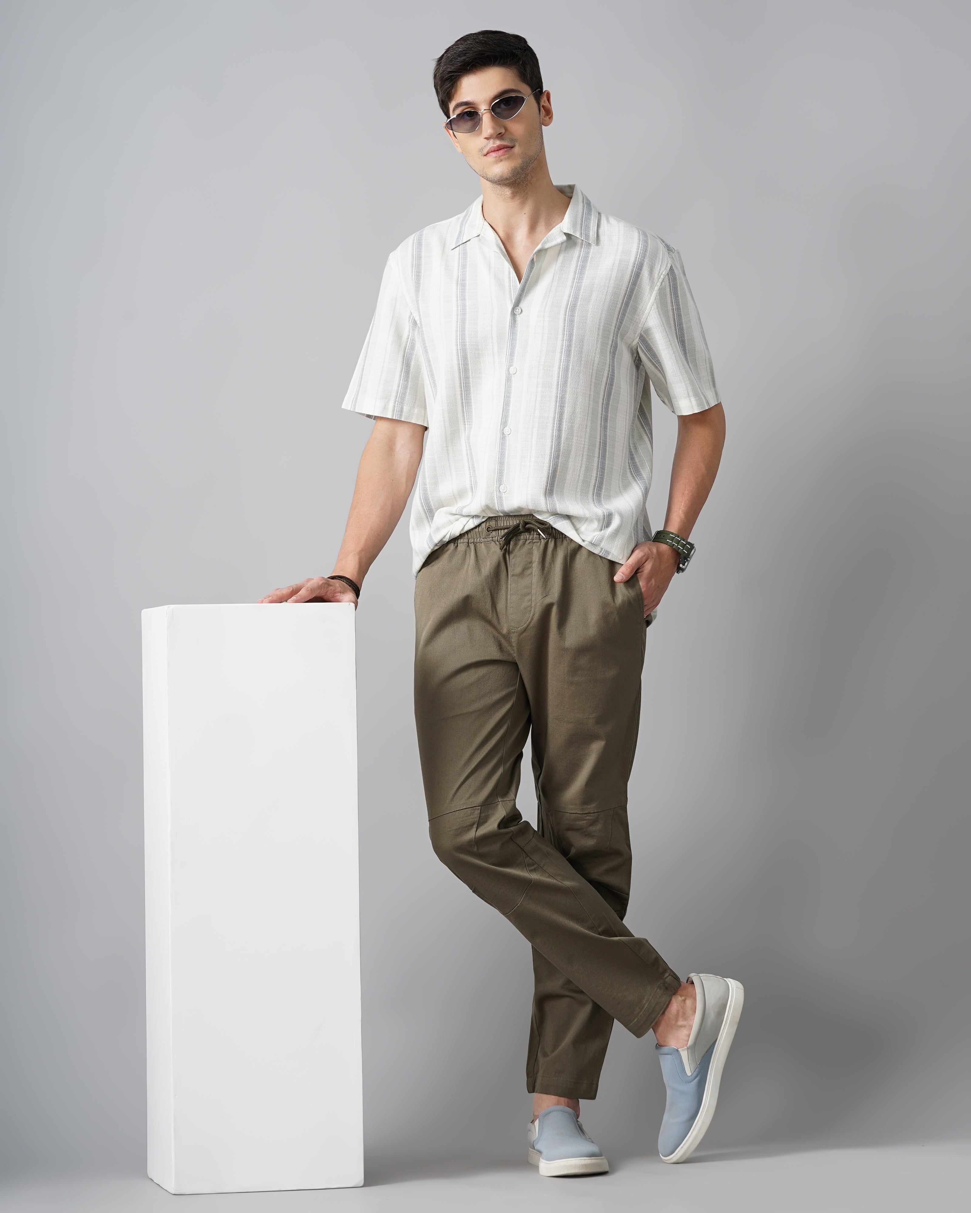 MEN'S CARGO ANKLE LENGTH TROUSERS