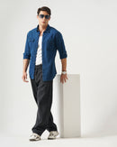 men's denim shirt