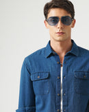 men's denim shirt