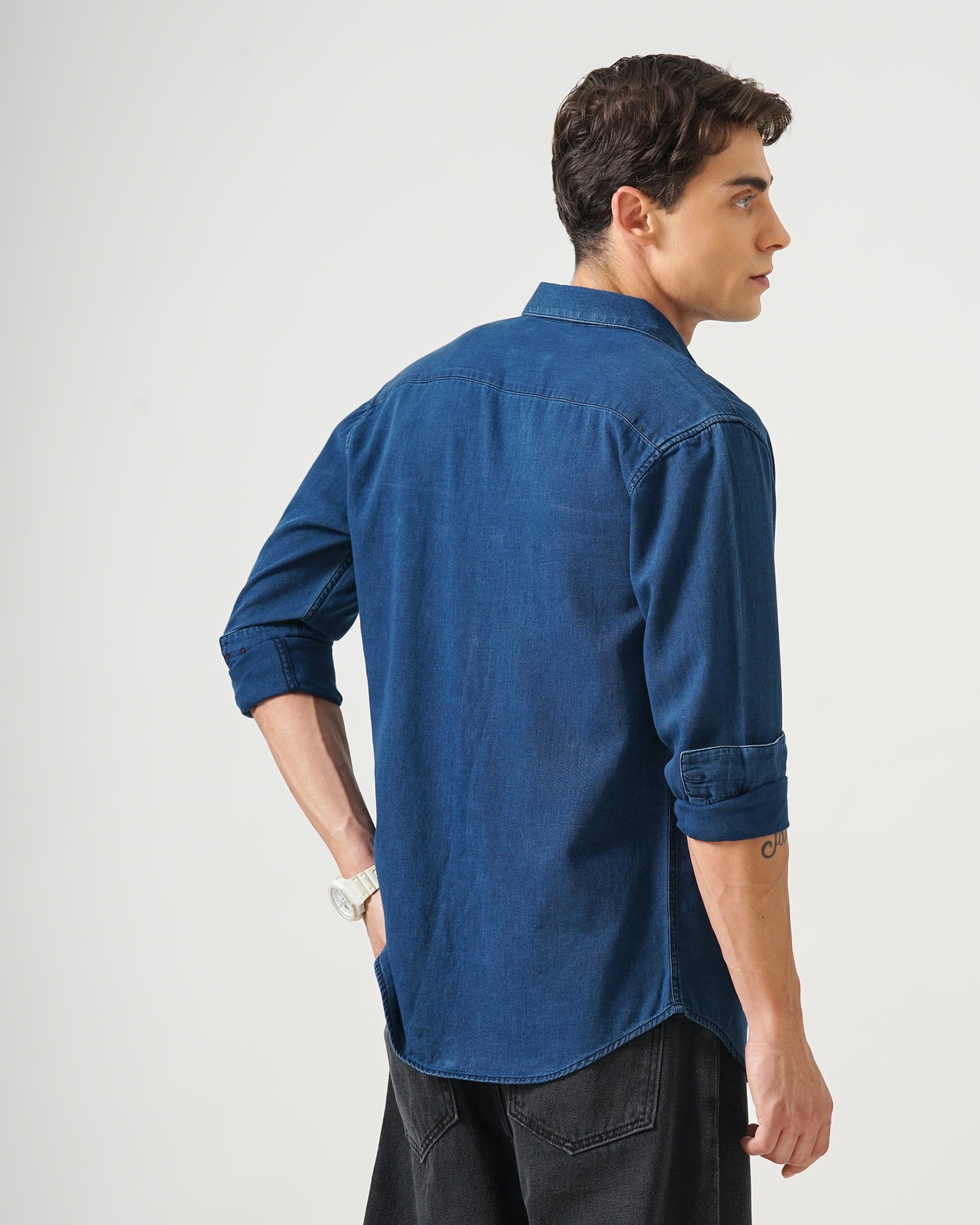 men's denim shirt