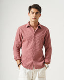 men's self design shirt