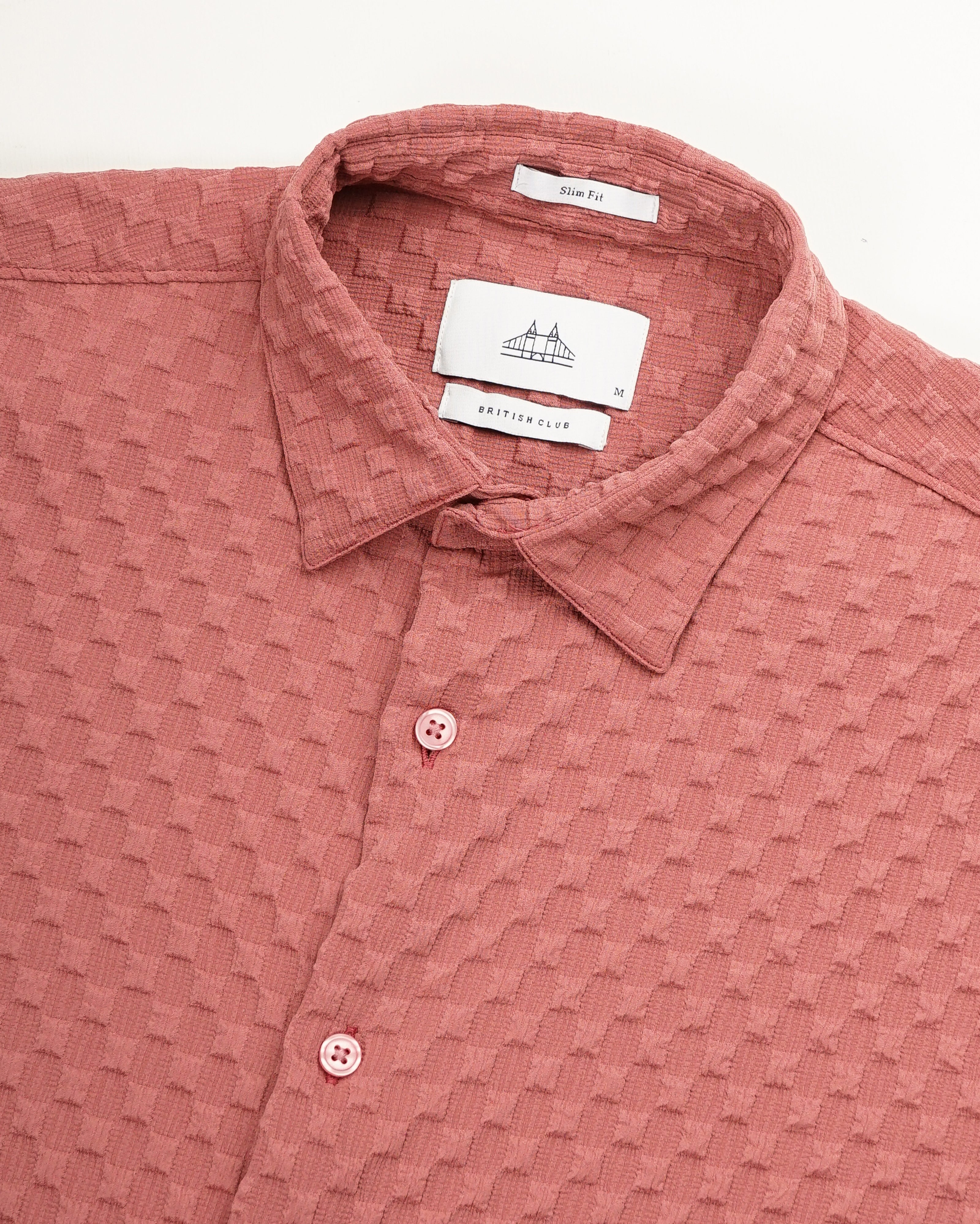 men's self design shirt