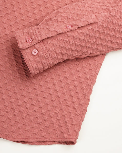 men's self design shirt