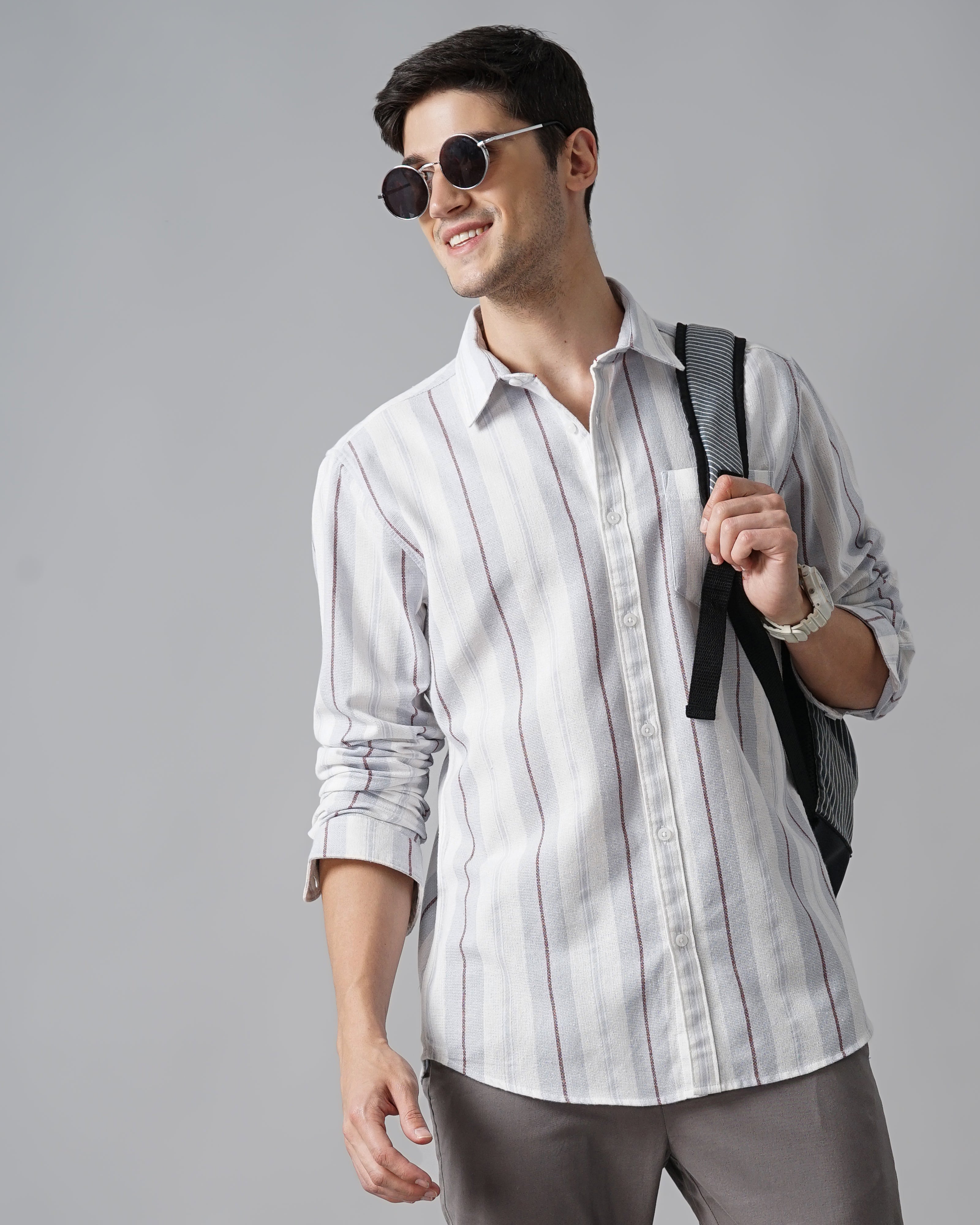 Men Standard Slim Fit Opaque Casual Shirt