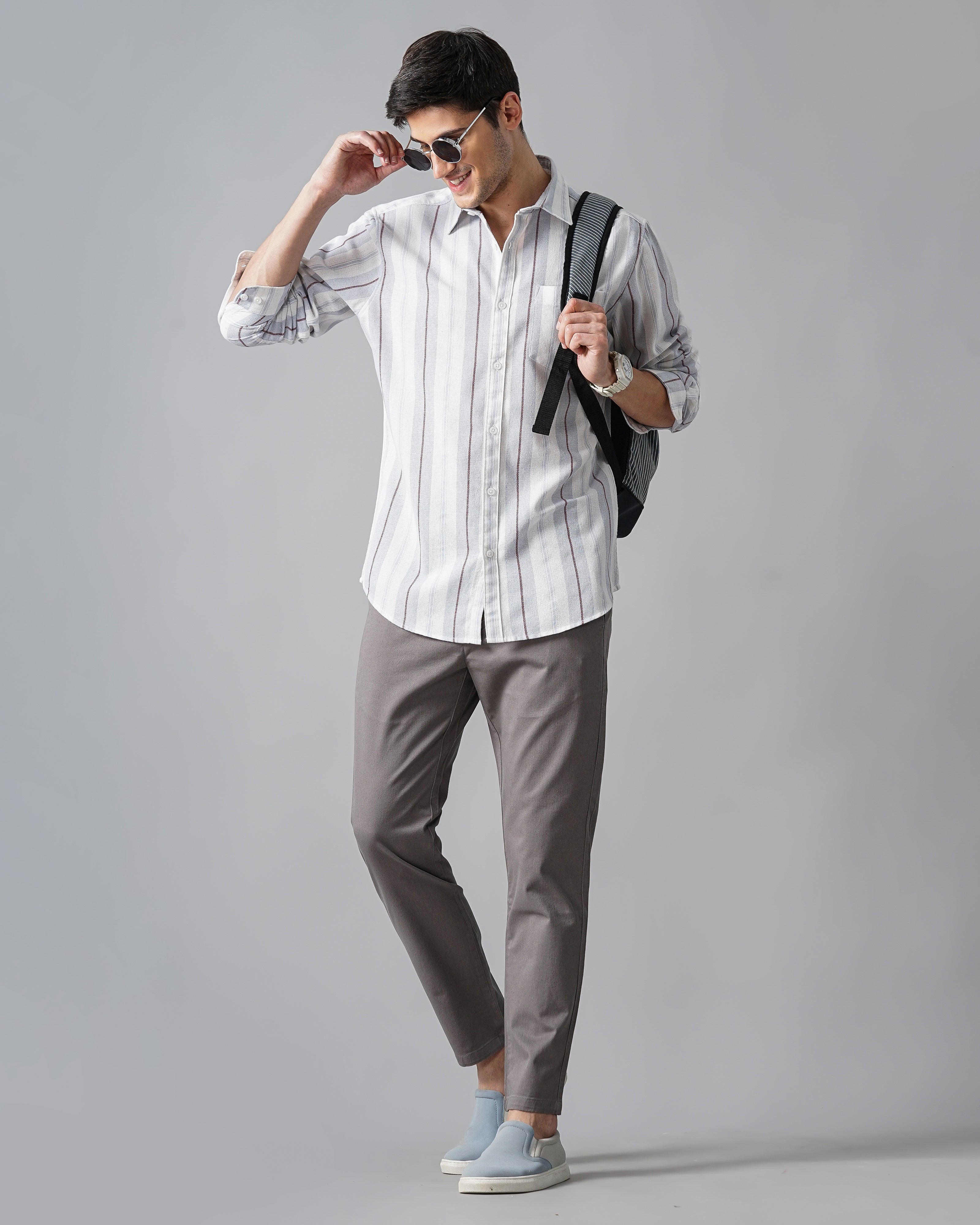 Men Standard Slim Fit Opaque Casual Shirt